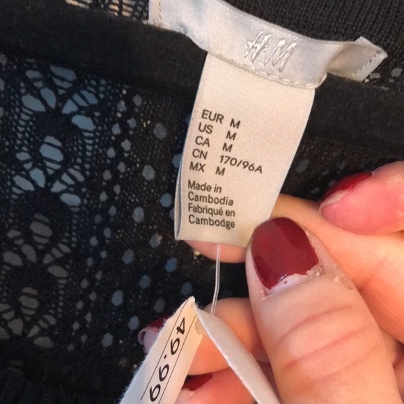 Sexy Black Dress size Medium from H&M NWT - Picture 3 of 7